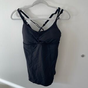 Lululemon Black Warrior Tank Strappy with Padding